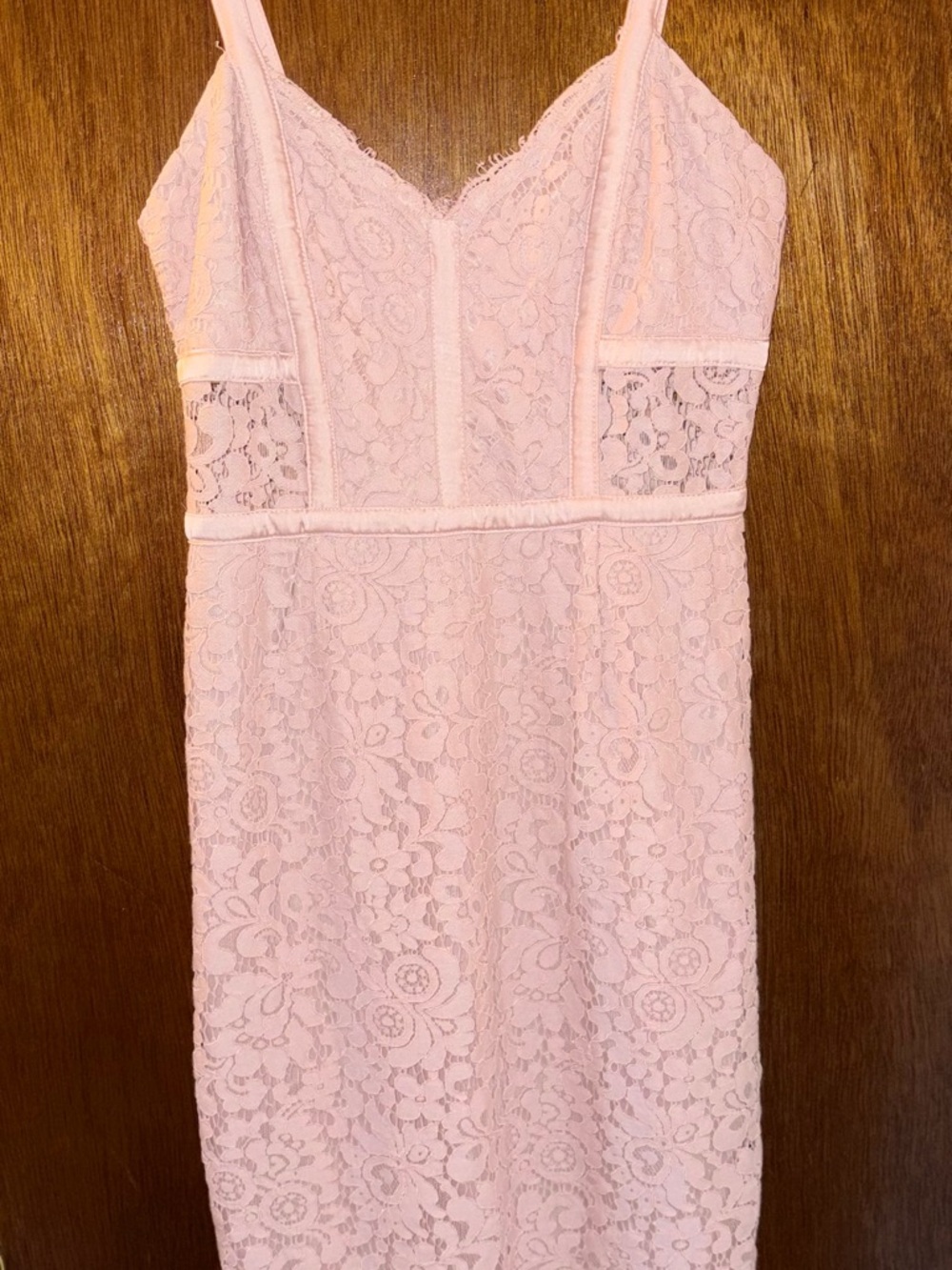 Express Blush Pink Lace Dress